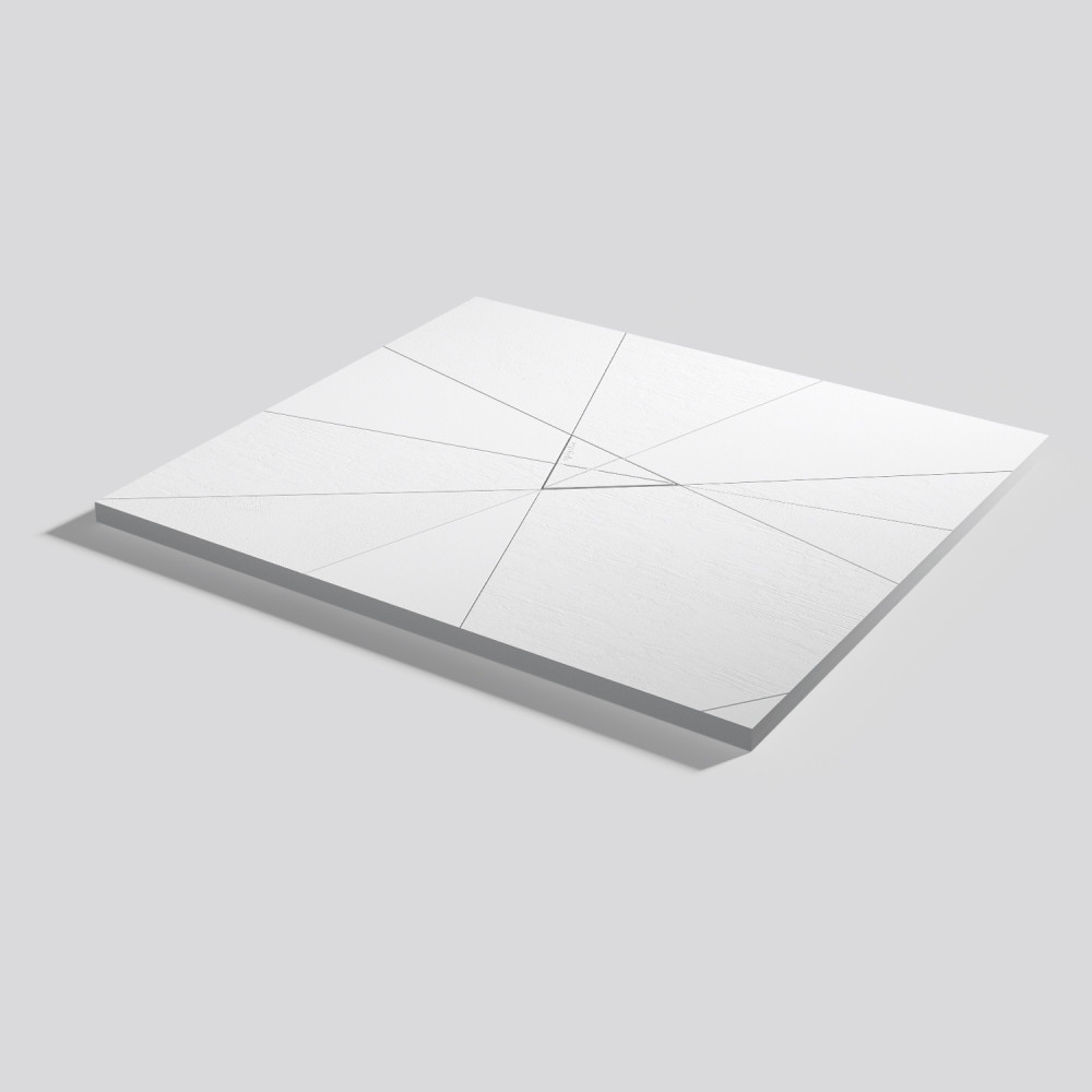 Plato de ducha Smart Quiz Blanco Rectangular 100x90