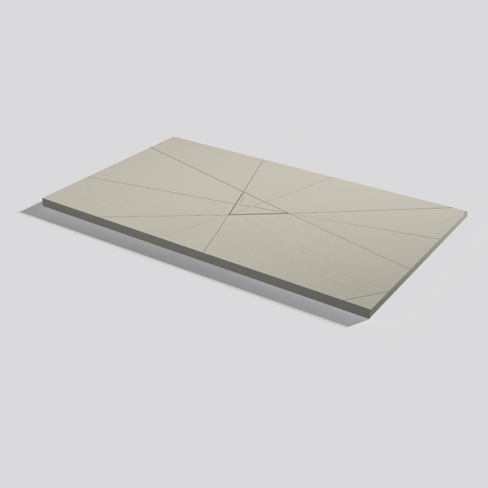 Plato de ducha Smart Quiz Crema Rectangular 120x70