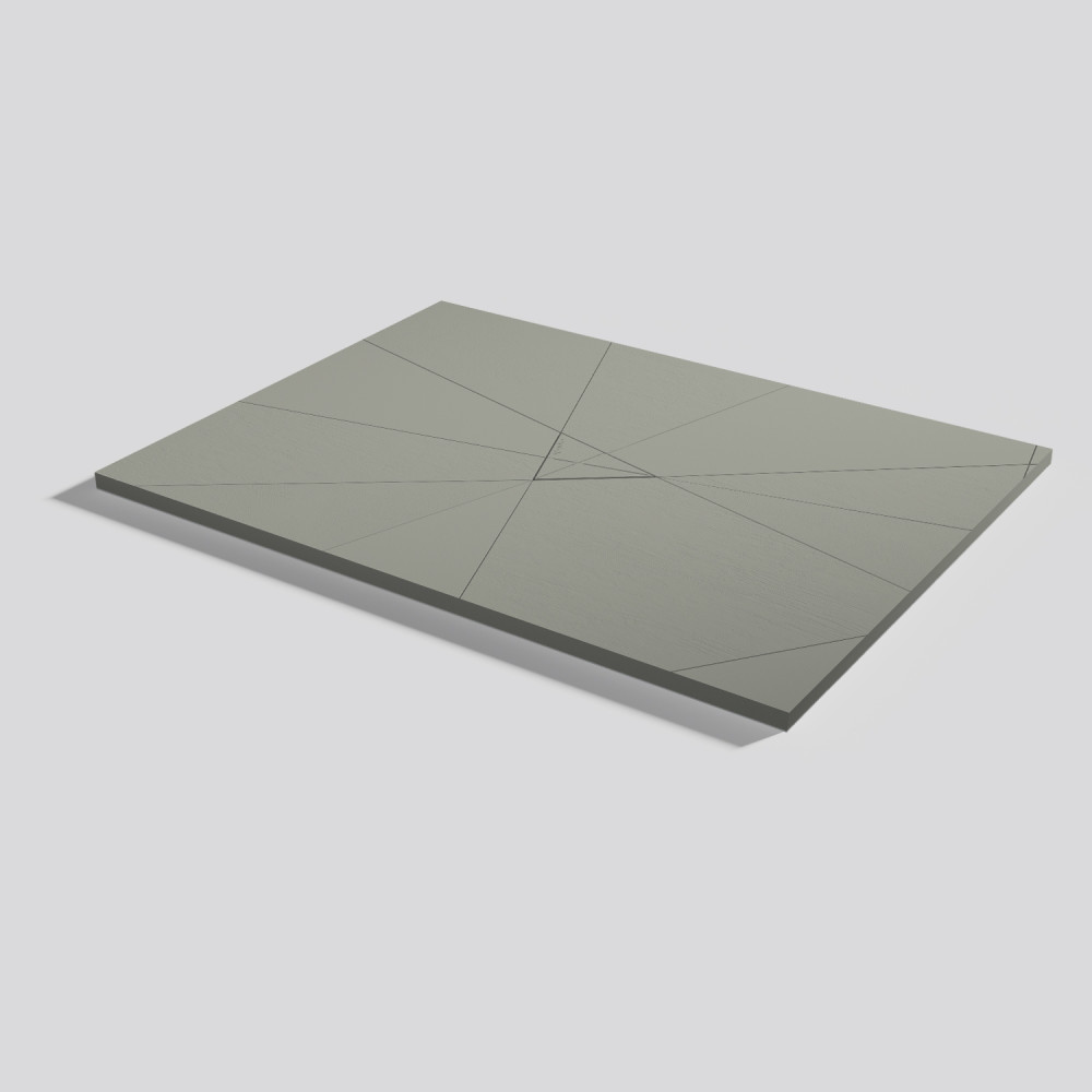Plato de ducha Smart Quiz Grey Rectangular 120x90