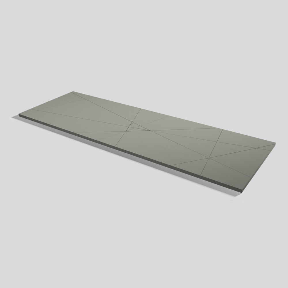 Plato de ducha Smart Quiz Grey Rectangular 200x70