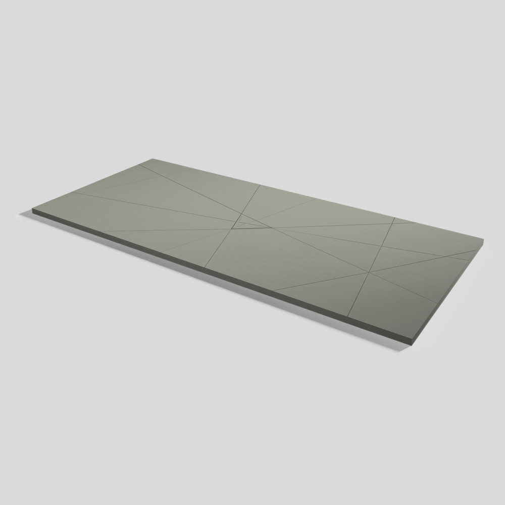Plato de ducha Smart Quiz Grey Rectangular 200x90