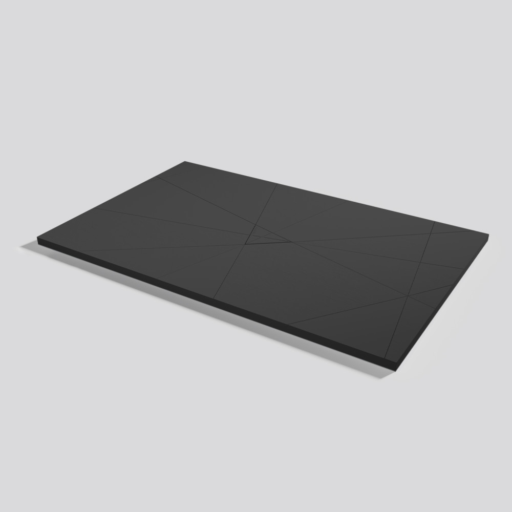 Plato de ducha Smart Quiz Ink Rectangular 160x100