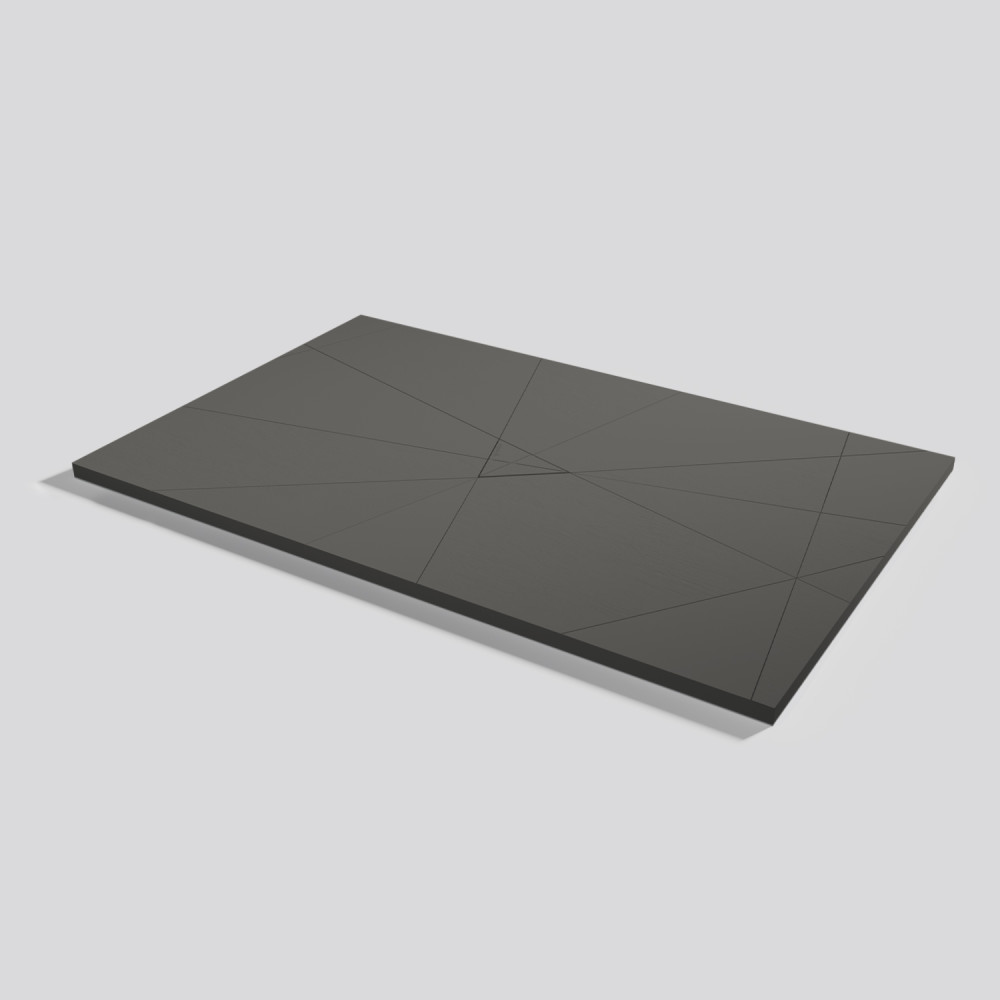 Plato de ducha Smart Quiz Lava Rectangular 160x100