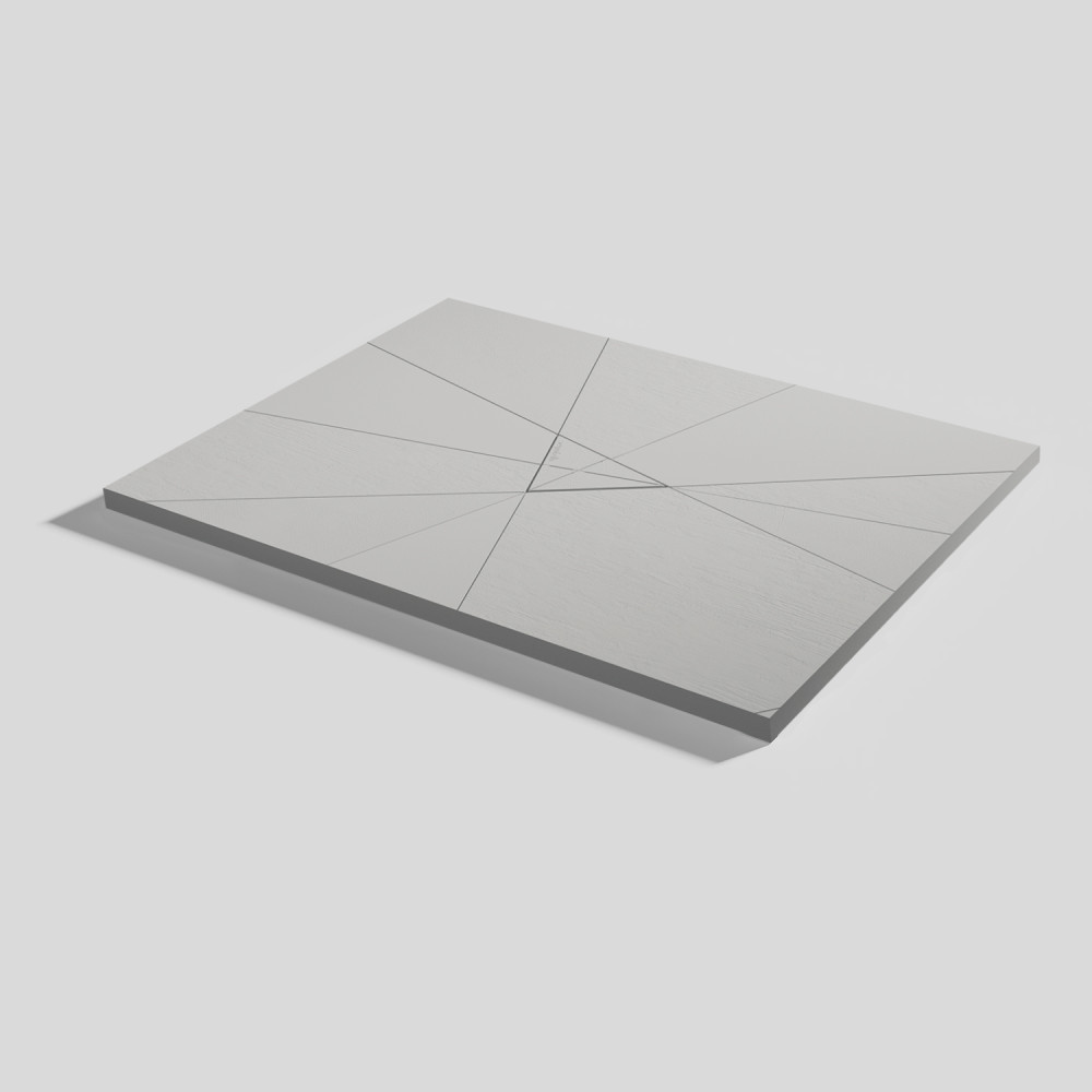 Plato de ducha Smart Quiz Marfil Rectangular 100x80