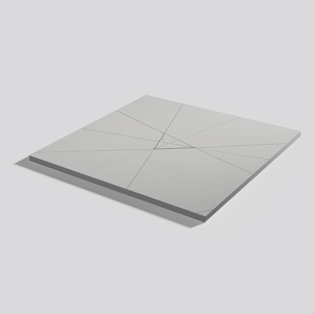 Plato de ducha Smart Quiz Marfil Cuadrado 90x90