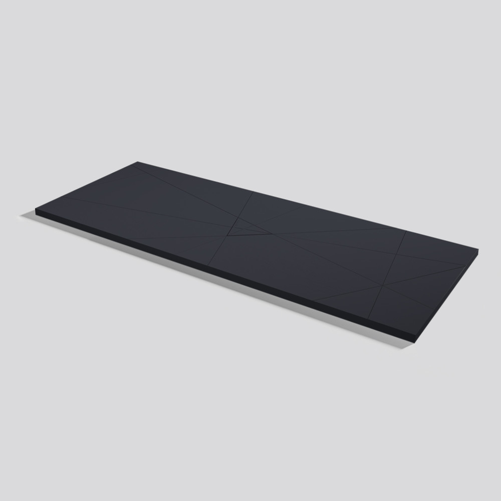Plato de ducha Smart Quiz Negro Rectangular 180x70