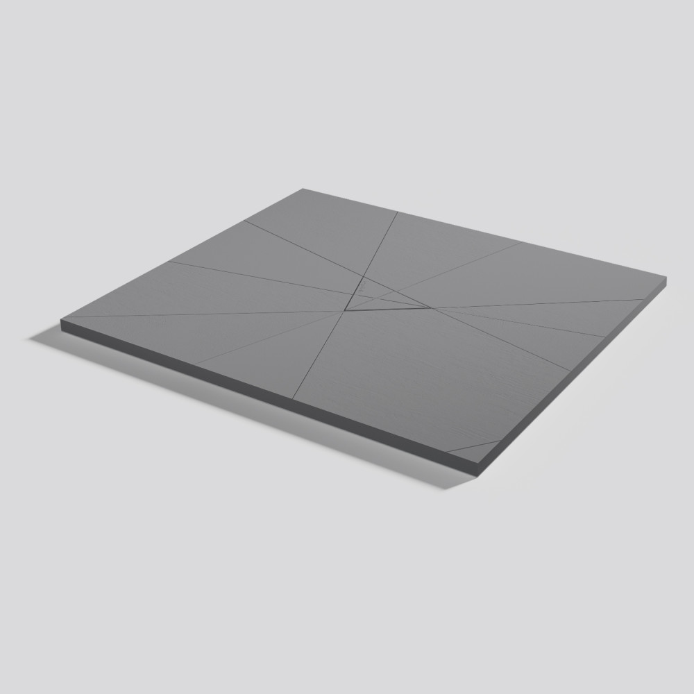 Shower tray Smart Quiz Platinum Rectangular 100x90