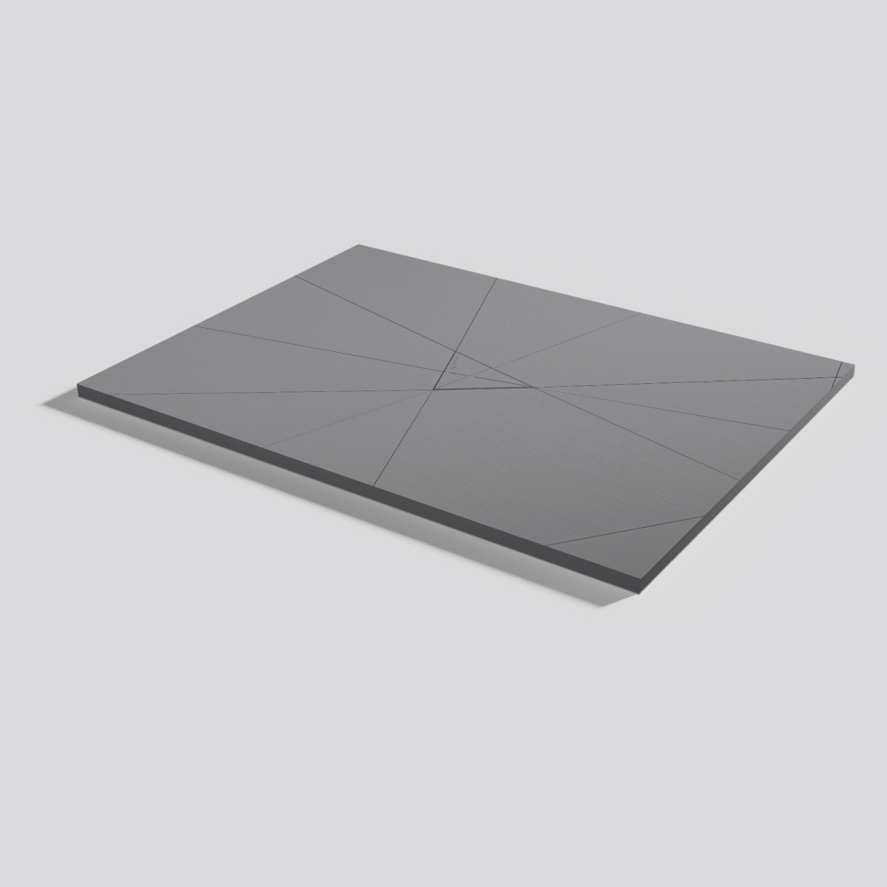 Shower tray Smart Quiz Platinum Rectangular 120x90