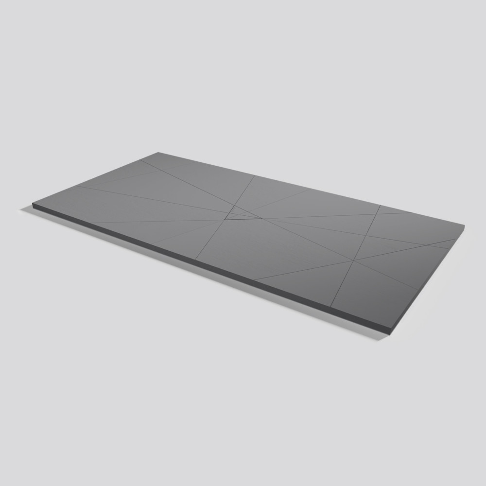 Shower tray Smart Quiz Platinum Rectangular 200x100