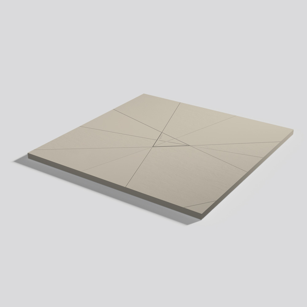 Plato de ducha Smart Quiz Sand Cuadrado 100x100