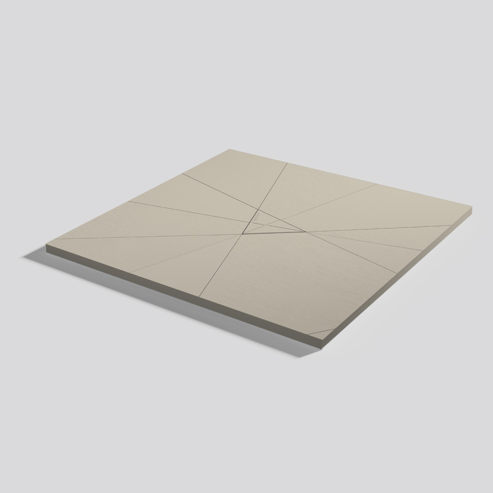 Plato de ducha Smart Quiz Sand Cuadrado 90x90