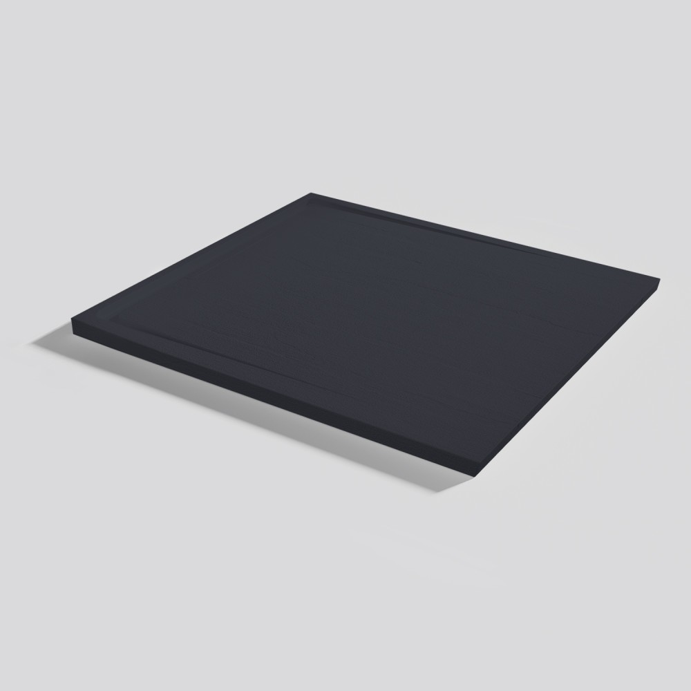 Shower tray Tempo Arabba Negro Rectangular 100x90