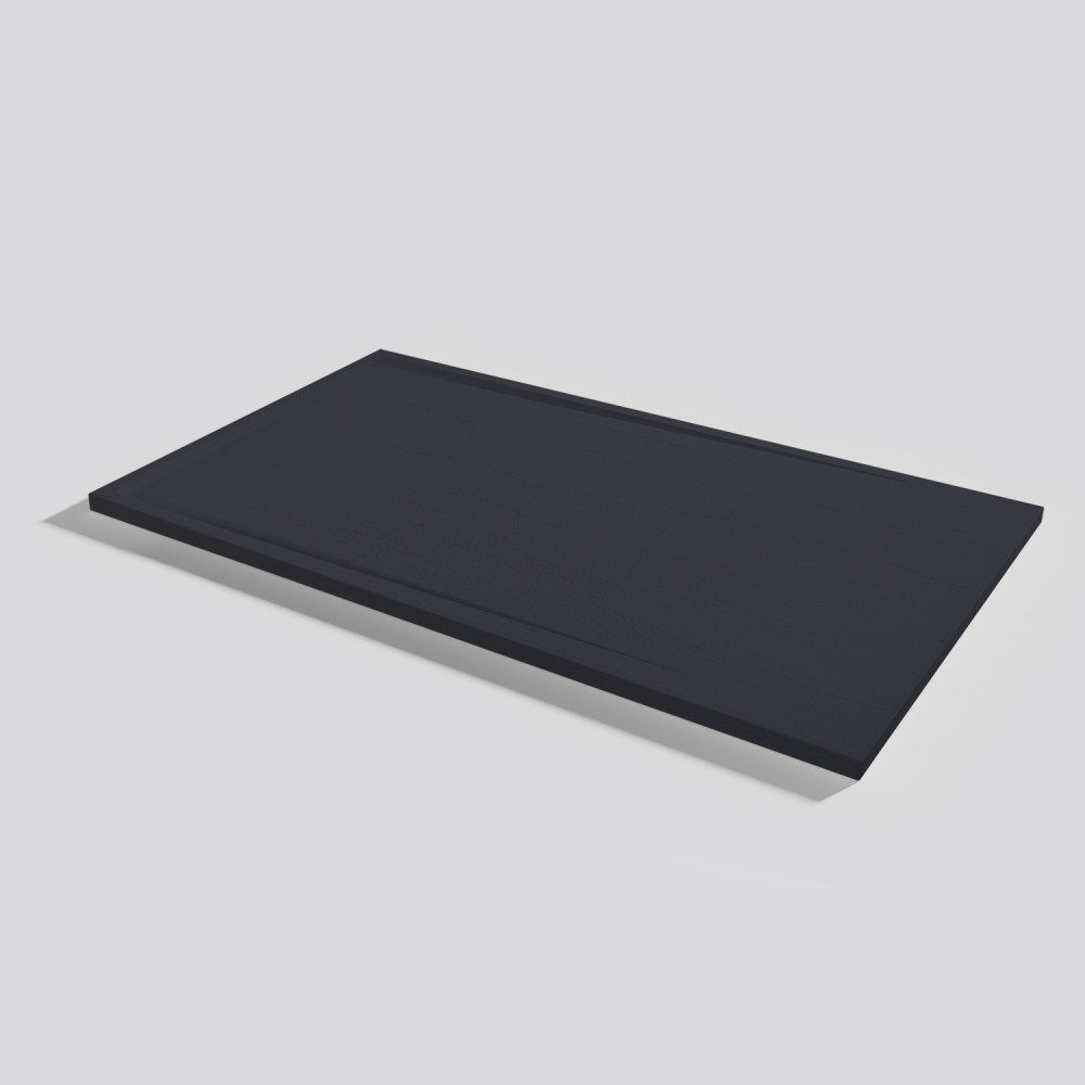 Shower tray Tempo Arabba Negro Rectangular 160x90