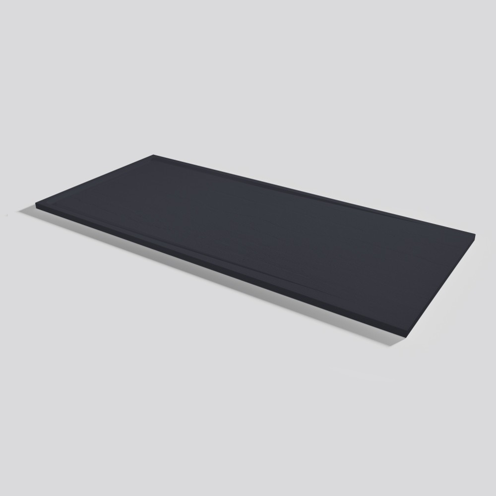 Shower tray Tempo Arabba Negro Rectangular 200x90