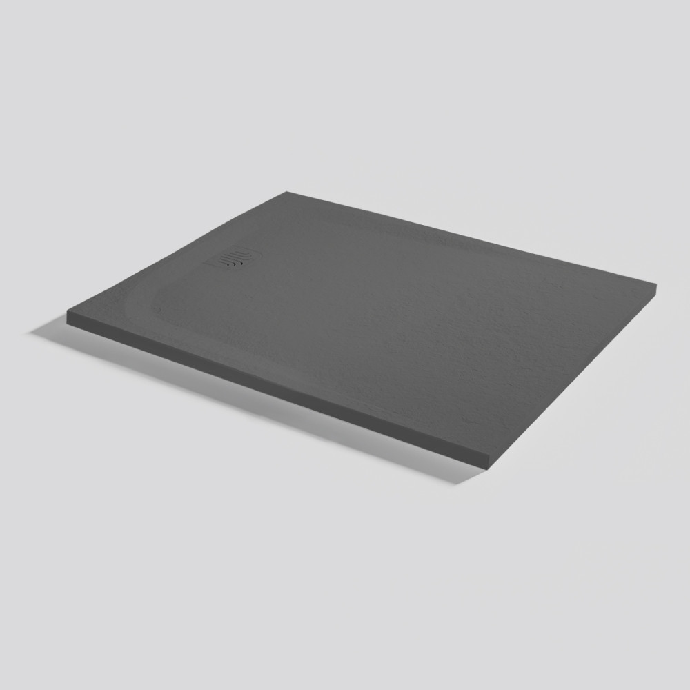 Shower tray Unic Slate Acier Rectangular 100x80