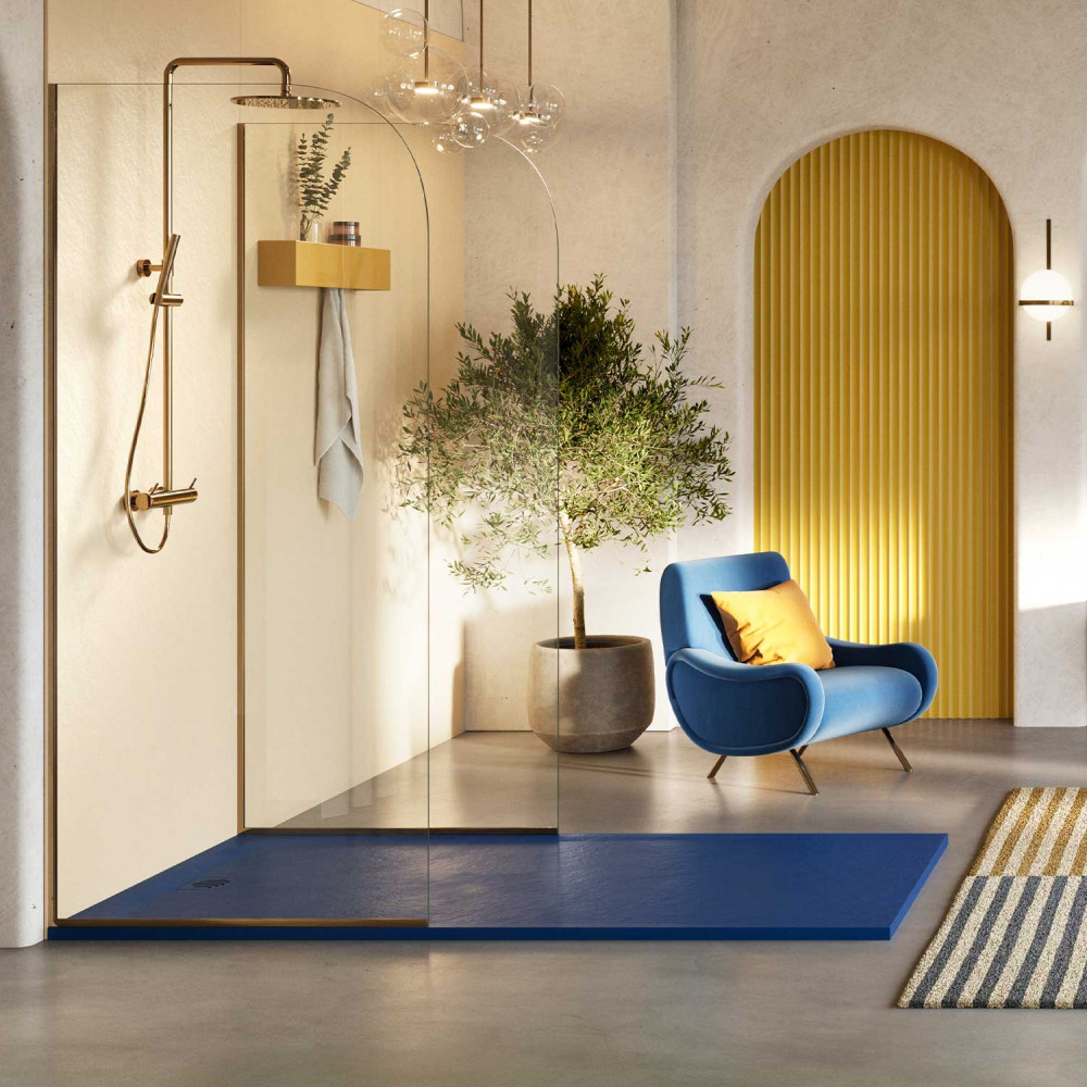 Shower tray Unic Slate Lava Rectangular 160x80