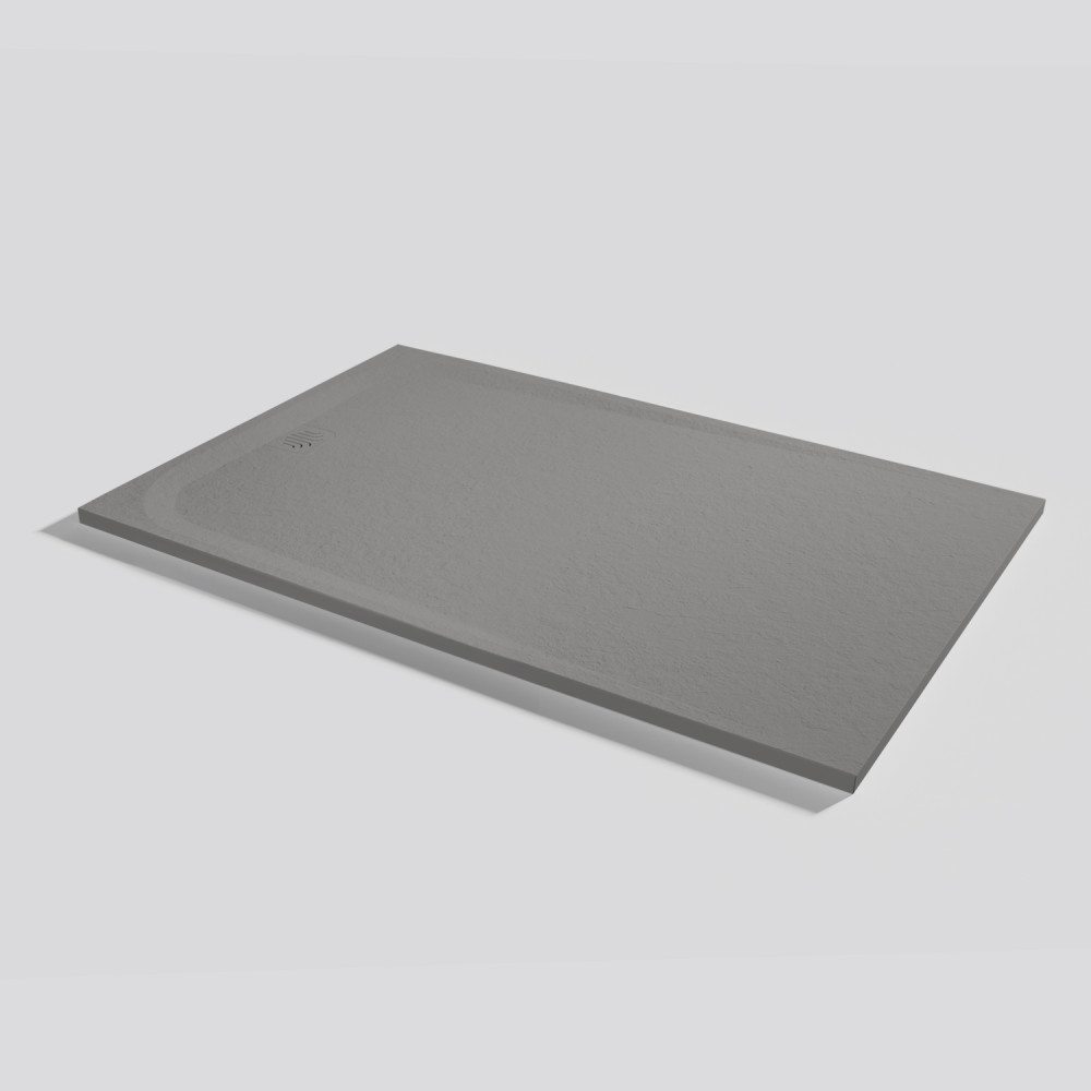 Piatto doccia Unic Slate Cemento Rettangolare 160x100