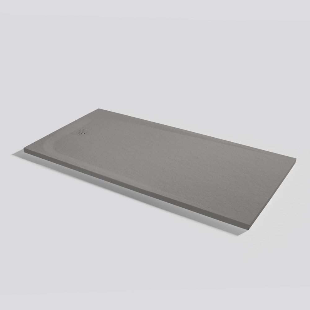 Piatto doccia Unic Slate Cemento Rettangolare 160x80