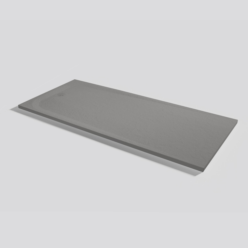 Piatto doccia Unic Slate Cemento Rettangolare 180x80
