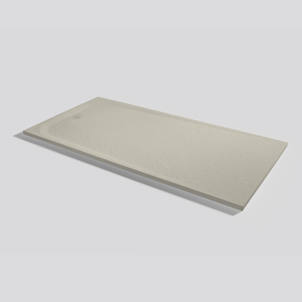 Plato de ducha Unic Slate Crema Rectangular 180x90