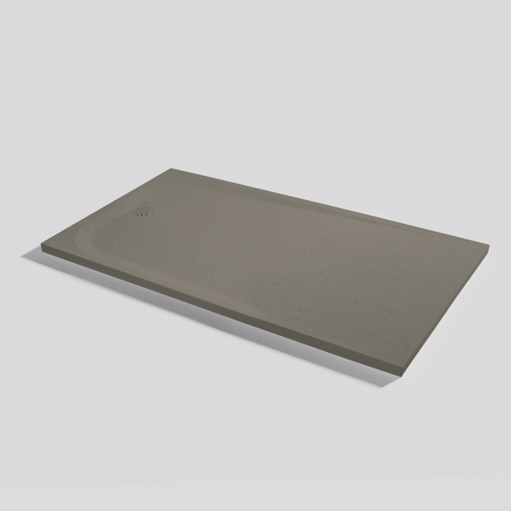 Plato de ducha Unic Slate Fango Rectangular 140x80