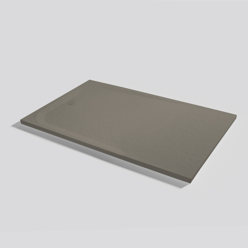 Plato de ducha Unic Slate Fango Rectangular 140x90