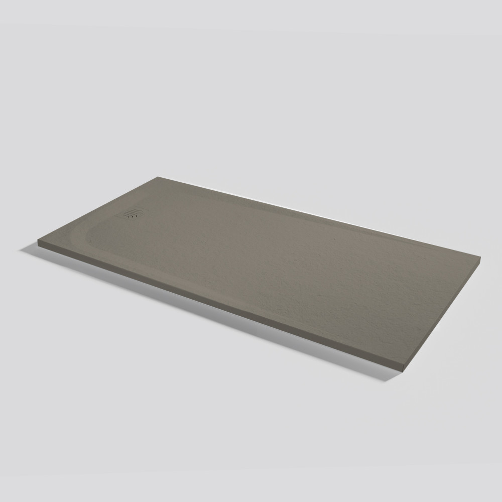 Plato de ducha Unic Slate Fango Rectangular 160x80