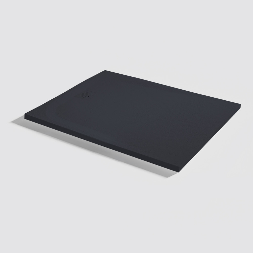 Plato de ducha Unic Slate Negro Rectangular 100x80