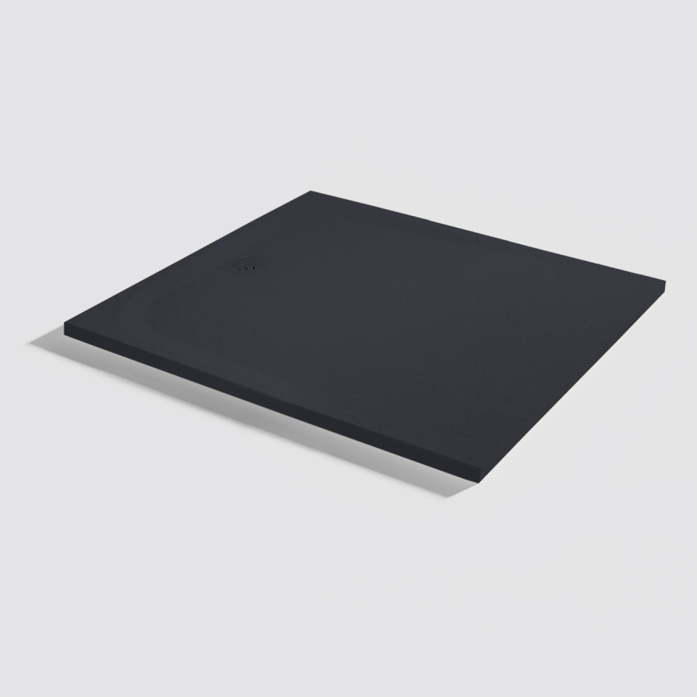 Plato de ducha Unic Slate Negro Rectangular 100x90