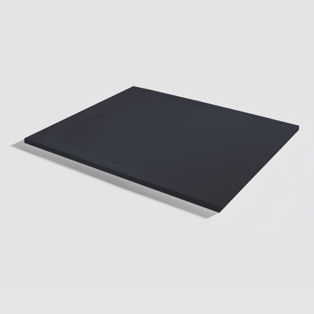 Plato de ducha Unic Slate Negro Rectangular 120x100