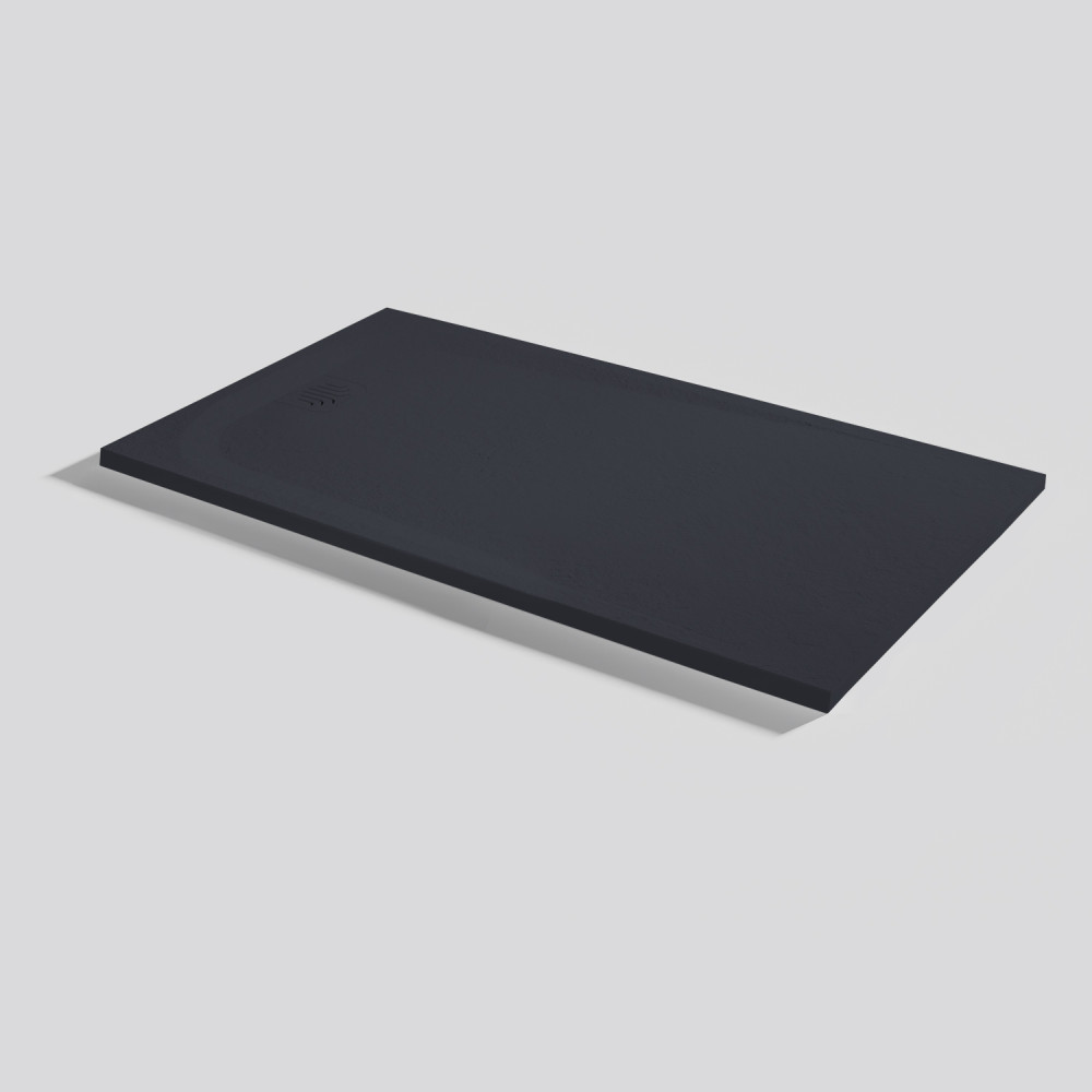 Plato de ducha Unic Slate Negro Rectangular 120x70