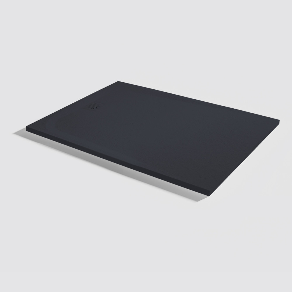 Plato de ducha Unic Slate Negro Rectangular 120x90