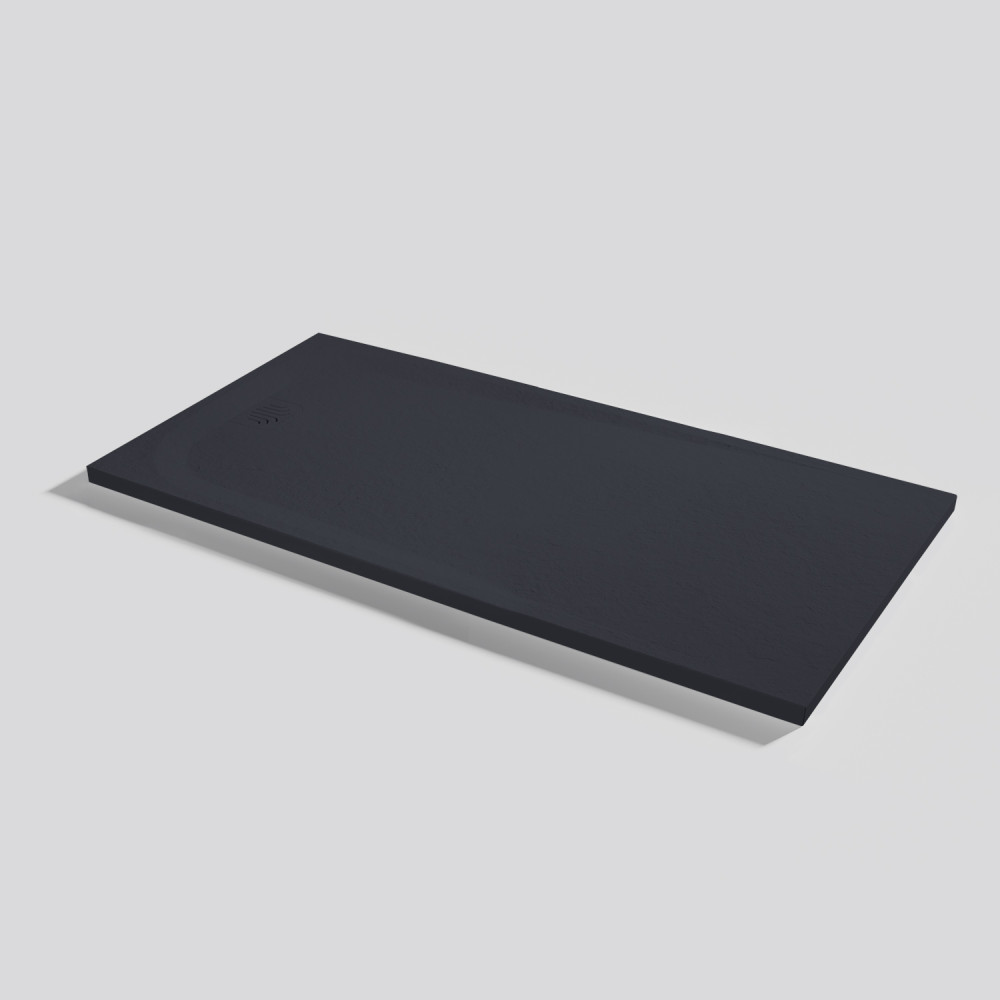 Plato de ducha Unic Slate Negro Rectangular 140x70
