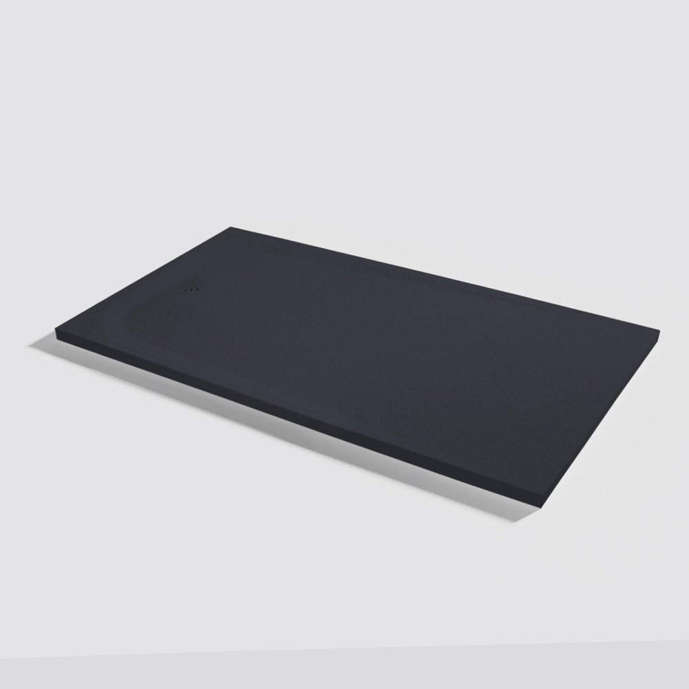 Plato de ducha Unic Slate Negro Rectangular 140x80