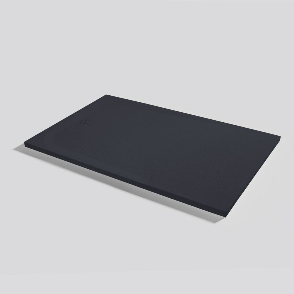 Plato de ducha Unic Slate Negro Rectangular 140x90