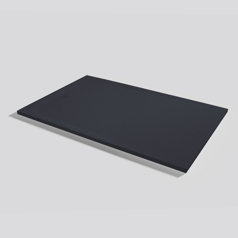 Plato de ducha Unic Slate Negro Rectangular 160x100