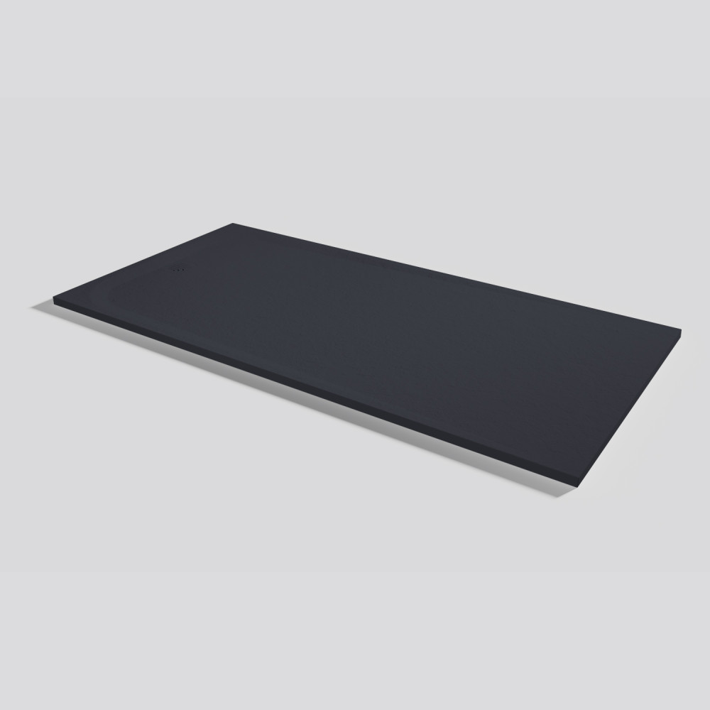Plato de ducha Unic Slate Negro Rectangular 200x100