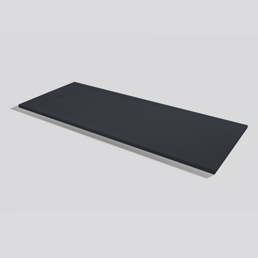 Plato de ducha Unic Slate Negro Rectangular 200x80