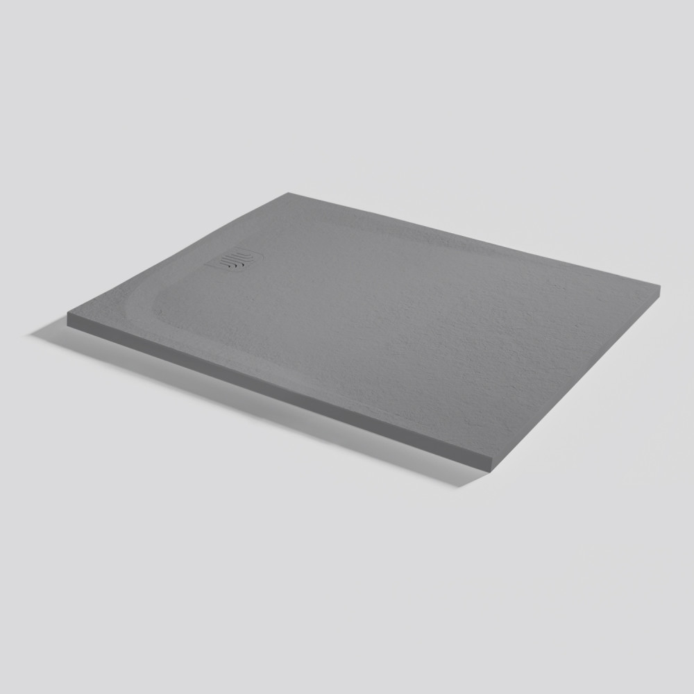 Shower tray Unic Slate Platinum Rectangular 100x80