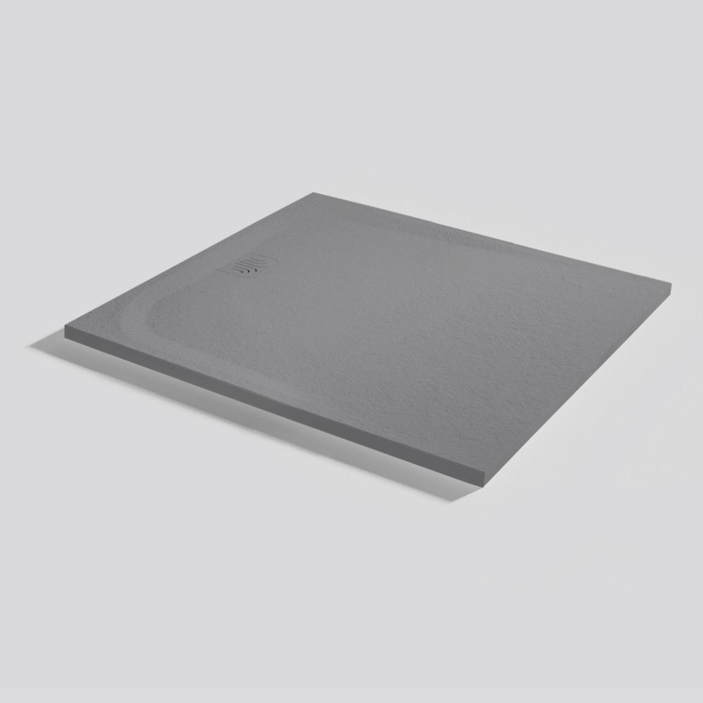 Shower tray Unic Slate Platinum Rectangular 100x90