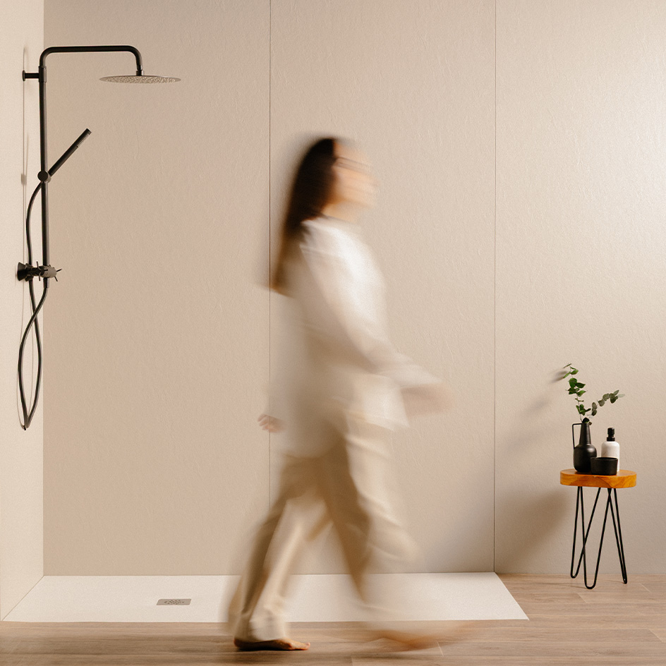 Espacio de ducha completo, aspecto de alta gama